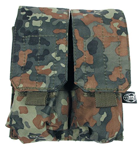 MFH Doppel M4 / M16 Magazintasche MOLLE Flecktarn