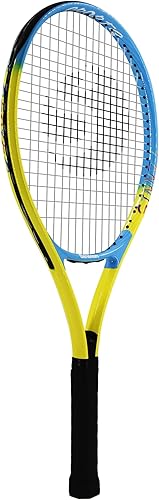 Miniatura 3 de Senston Raqueta de tenis profesional de 27 pulgadas, buen agarre de control, encordada con cubierta, sobreagarre de tenis, amortiguador de vibración