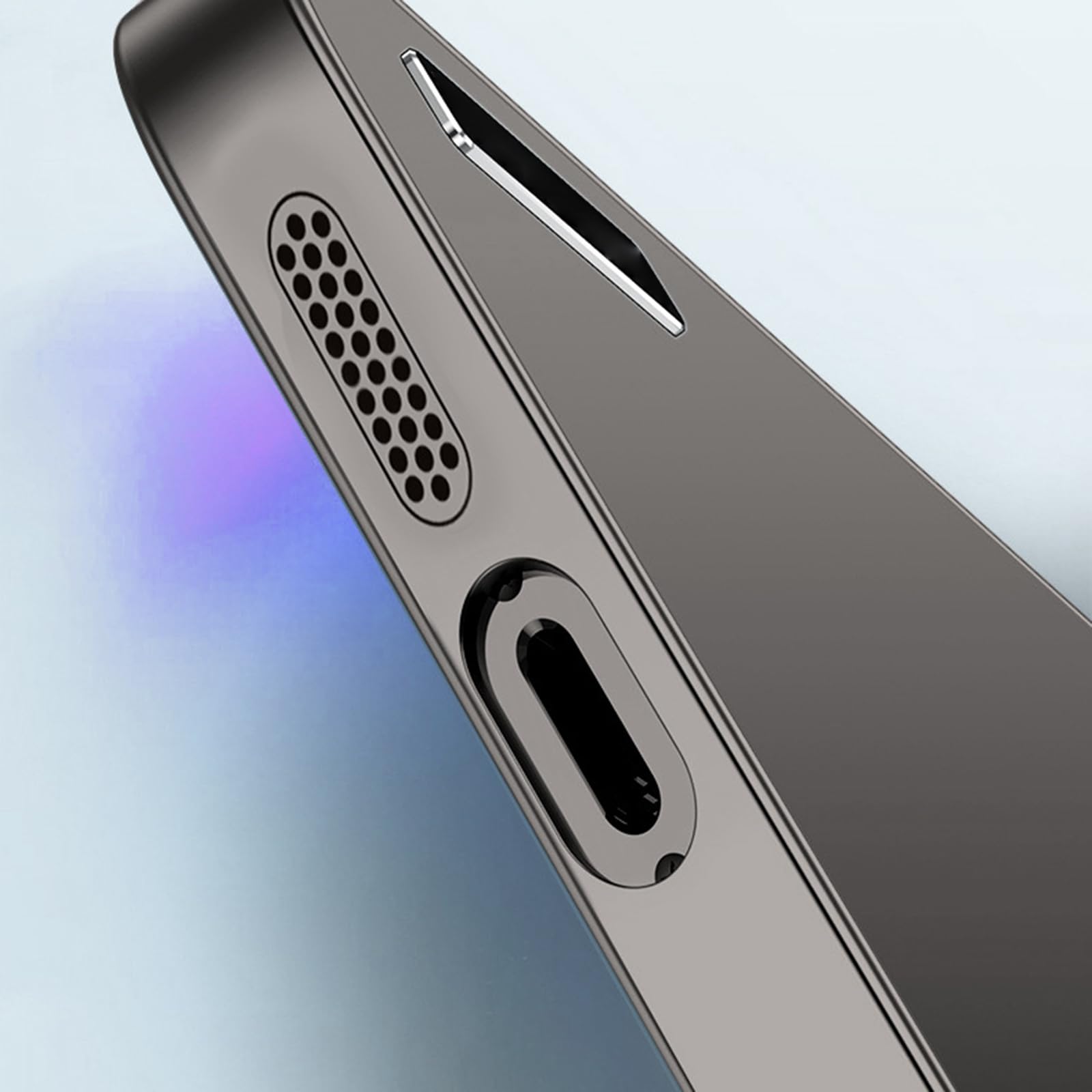 Obudowa do Xiaomi 17Max, metalowa ochrona otworu aparatu wąska obudowa odporna na zarysowania minimalistyczne etui na telefon, niebieska, 17Max