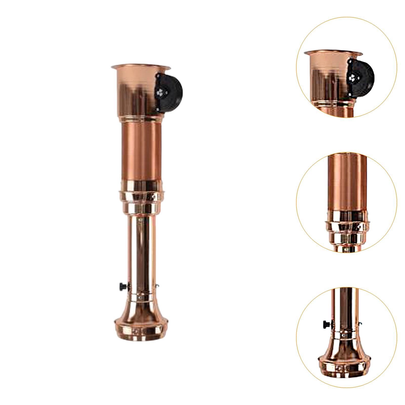 Tuyau d'Évacuation Fumée Extensible Hotte Gril Barbecue Conduit Aluminium Acier Inoxydable Adaptable Facile Nettoyer Convient Collectivité Restaurant