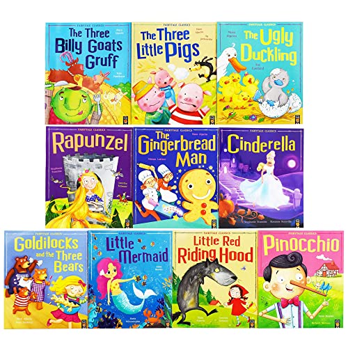 My First Fairytale Children Classics Picture Flat Library 10 Books Collection Set