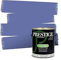 Vista 43 de Prestige Paints. - Base y pintura para exteriores en un solo galón, 1 galón. plano, comparable con Sherwin Williams Topsail.