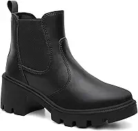 Bota Feminina Chelsea Coturno Cano Curto Elástico Galocha Moda Conforto