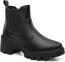 Bota Feminina Chelsea Coturno Cano Curto Elástico Galocha Moda Conforto