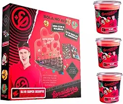 Lojas Q2 Enaldinho Kit Jogo Bola No Alvo Com 3 Slimes Gelástica Vermelha