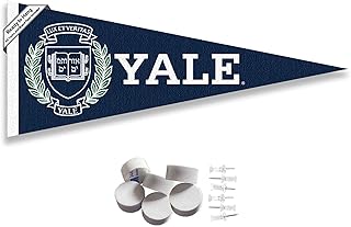 College Flags & Banners Co. Yale Bulldogs Pennant Flag and Wall Tack Mount Pads