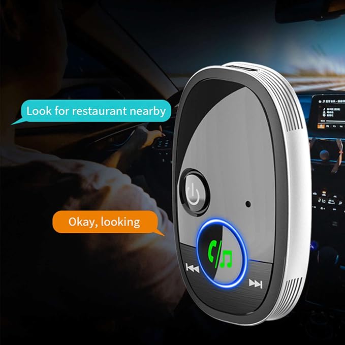 Receptor Bluetooth 5.0 con AUX, micrófono y control vocal miniatura 6