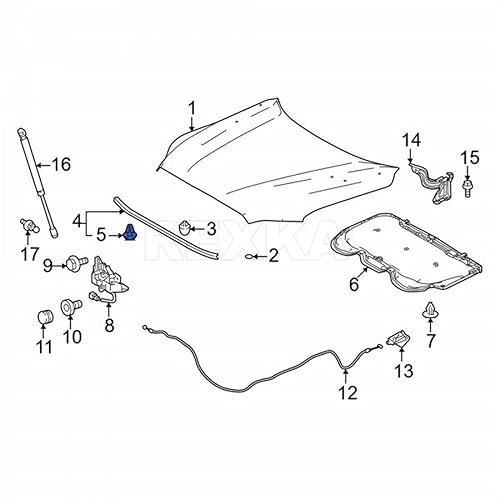 Miniatura 5 de Rexka Clip de retención de sello de capó para Toyota 90467-08004 90467-08011 GM 94842841 94849113