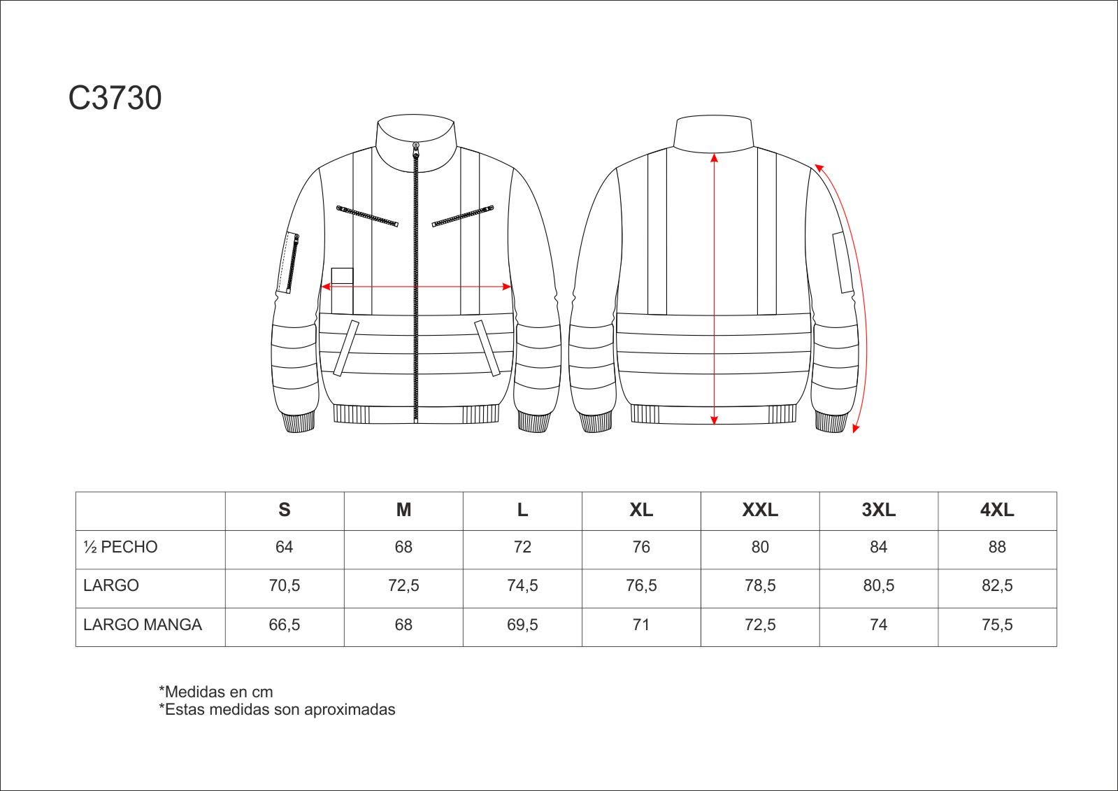 WORKTEAM Cazadora Piloto Alta Visibilidad Impermeable Clase 2 con Mangas Desmontables