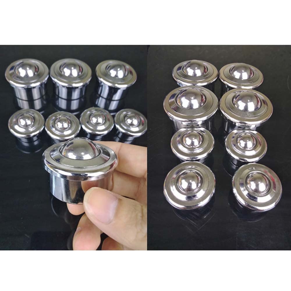 ZOENAE Bille Universelle Robuste en Acier Inoxydable SP8-12-15-22-25-30-45-60 Roulement à Billes en Nylon en Acier au Carbone Bull's Eye (Size : SP-60)