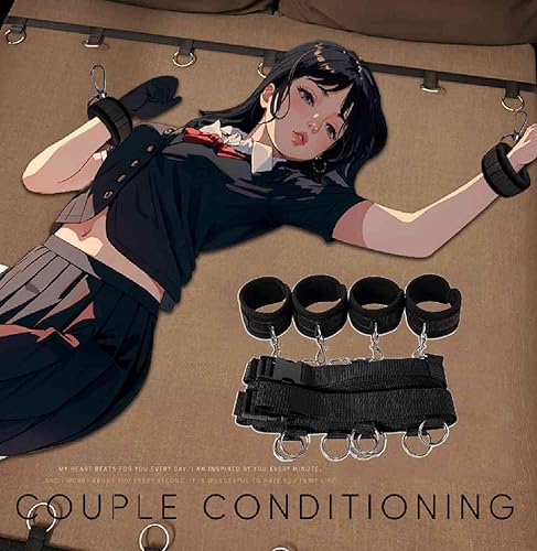 Miniatura 2 de BDSM Bondage restricciones sexuales lazos sexuales para tobillos y muñecas hombres King Size Bed Sexo Bandas de resistencia sexual Cama Queen Sexy