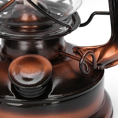 Miniatura 7 de Farol de aceite de queroseno vintage, arte de hierro, retro, de estilo tradicional, de bronce