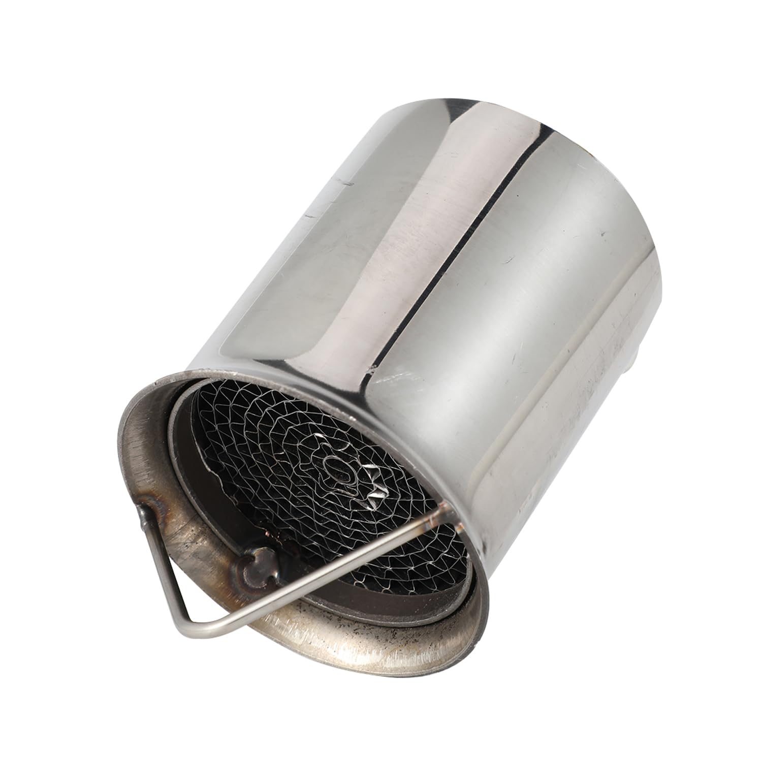 Universel Moto Pot D'échappement Silencieux Corps En Acier Inoxydable Tête En Imitation Fibre De Carbone éliminateur De Bruit Arrière