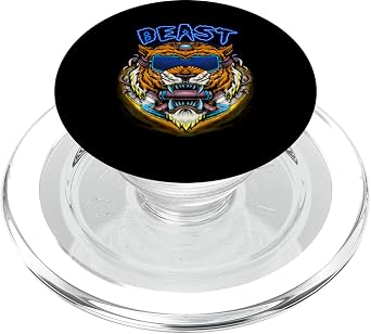 Cyber Tiger Punk PopSockets PopGrip for MagSafe