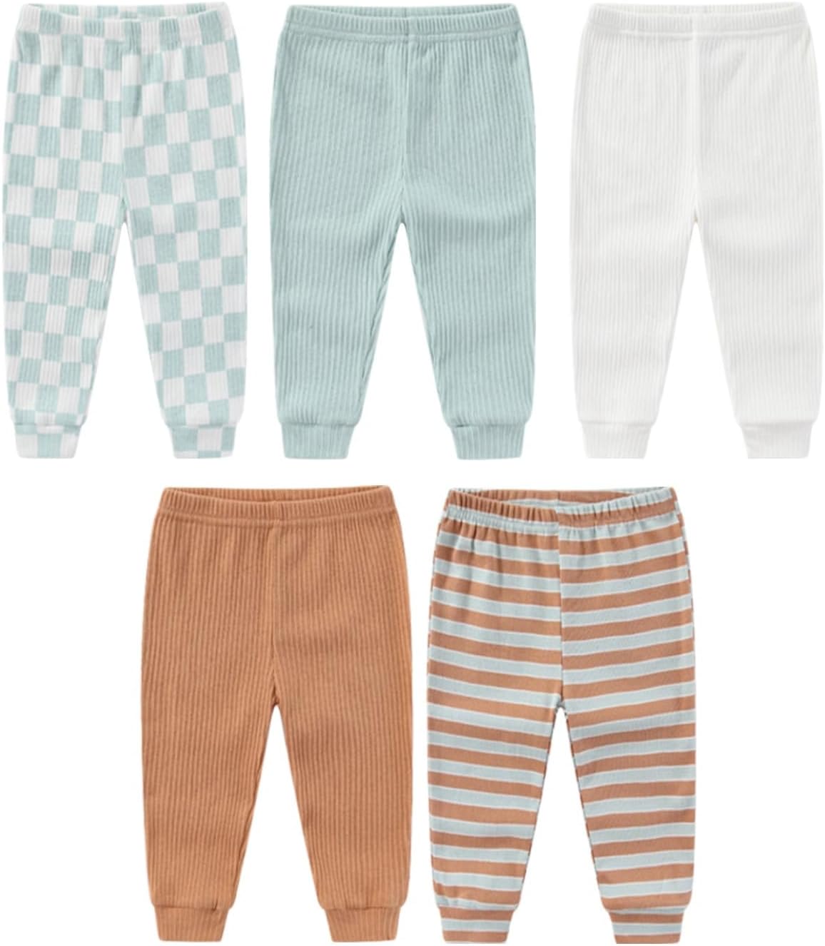 0-12 Months Unisex Baby Pants Sets New born Bodysuit and Hats 15 Pack Boy Girl Infant Comfort Outfit Clothes