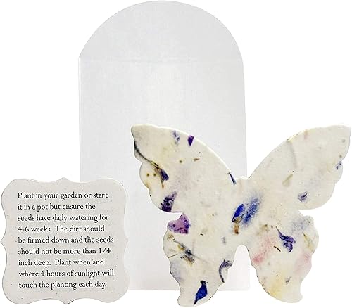 Seed Bloom Juego de 72 piezas hecho a mano para florecer y cultivar, semillas de flores silvestres incrustadas, papel reciclado, etiquetas de