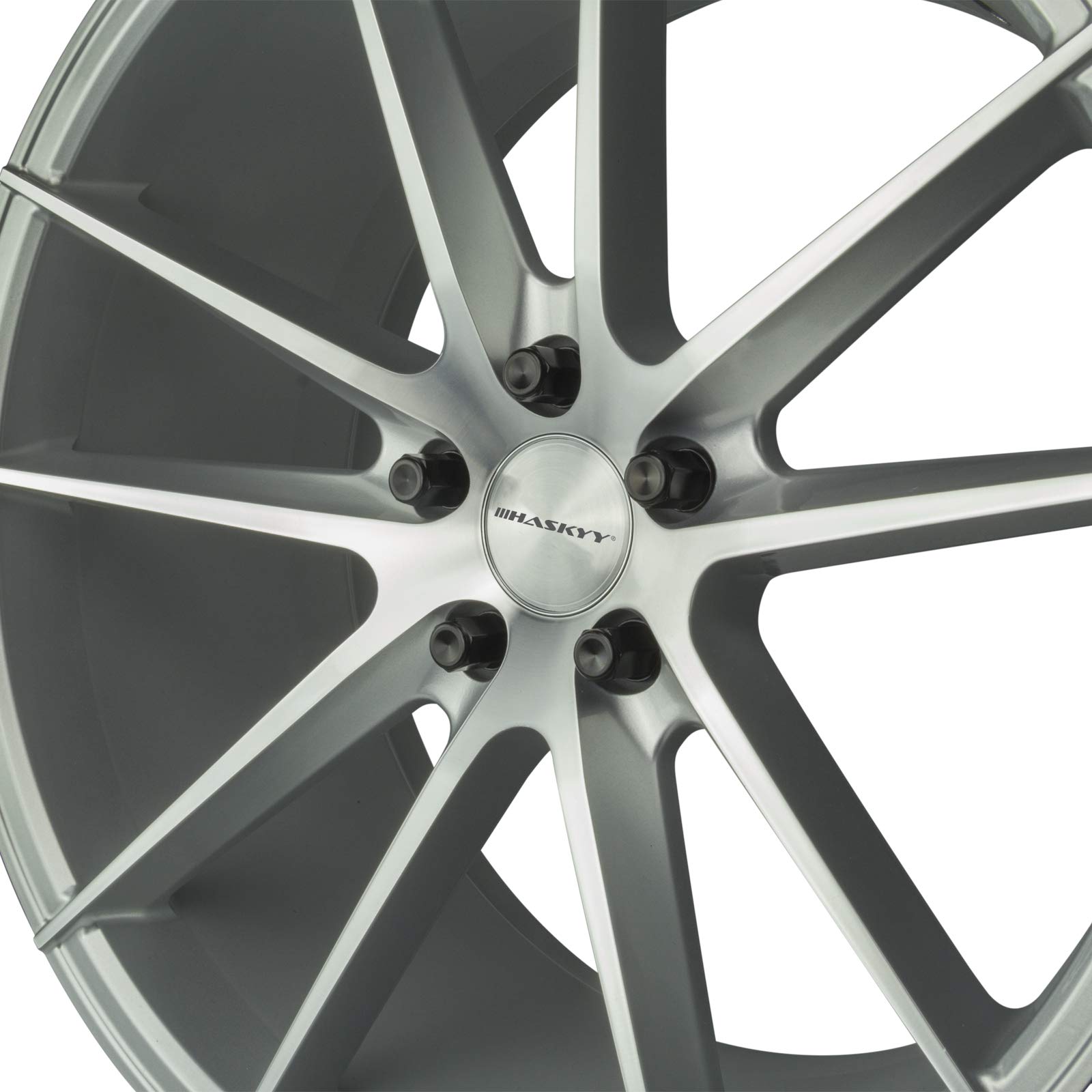 HASKYY 24 Nero Dado Ruota Dado M12x1, 25x34 SW19 Sede Conica Cono 60° Alluminio Acciaio Cerchioni