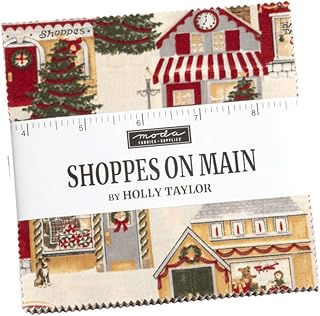 Shoppes On Main Charm Pack by Holly Taylor; 42-5" Precut Fabric Quilt Squares