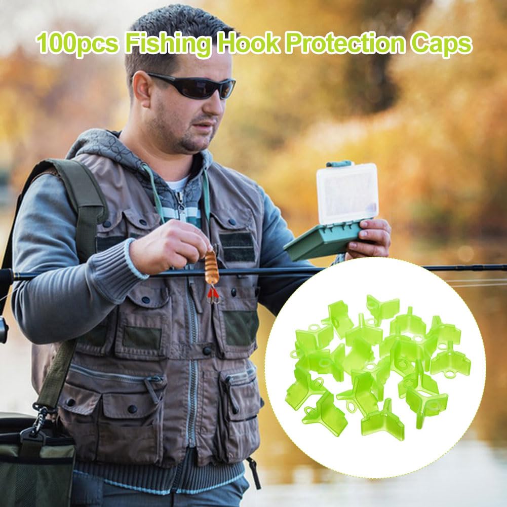 Cerioll Copri Amo Pesca, Protezione Ancorette, Coperture Ganci Pesca, Protettore del Gancio di Pesce, Protezione per Ami in 5 Misure per Ganci Standard