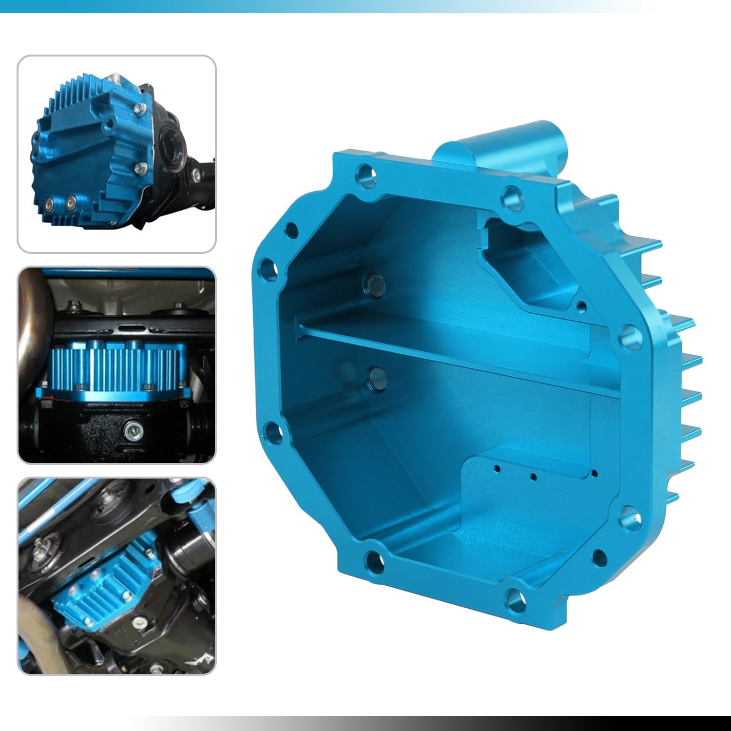 Aluminum Rear Differential Cover Compatible with Toyota FT86 GT86 Subaru BRZ Scion FR-S 2013+ Blue