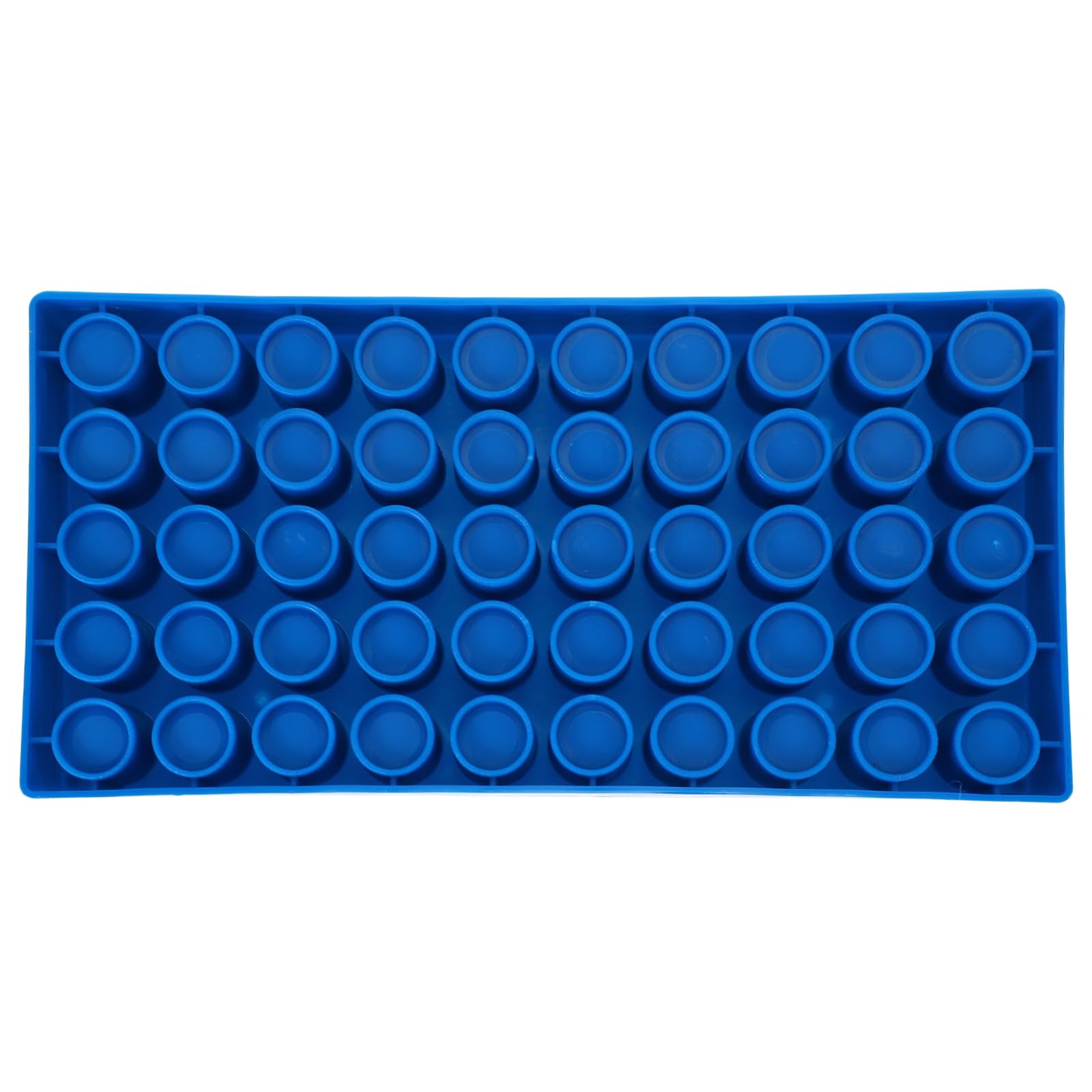 PATIKIL Porta Provette Per Vial Da 4ml, 3 Confezioni Porta Provette Impilabile 50-Pozzi Per Microcentrifuga, Blu