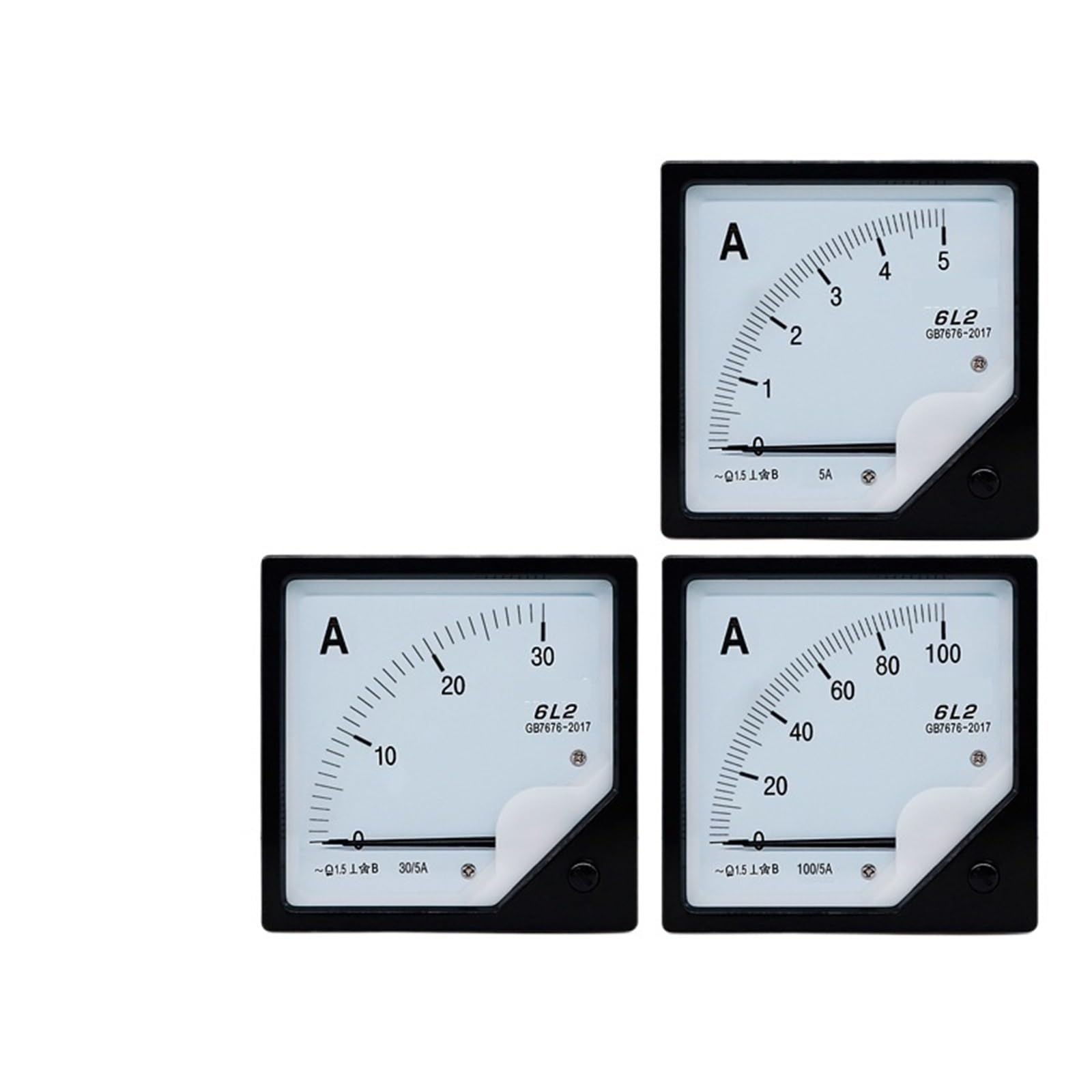 Amperímetro de CA 6L2 con puntero, 1A, 2A, 3A, 5A, 10A, 15A, 20A, 30A, 50A