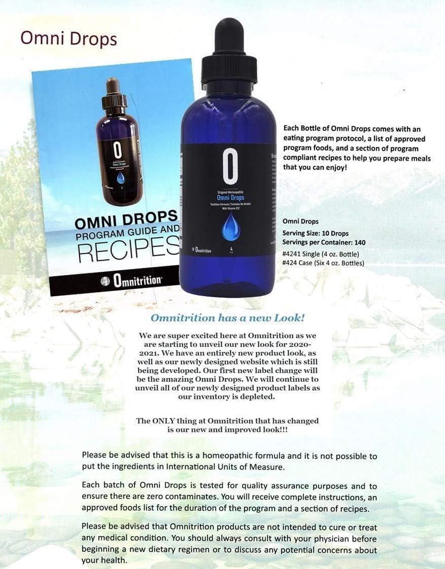 Omni Drop Program , Authentic Omnitrition - Basic Bundle Includes*** 4 oz Bottle Omni Drops with Vitamin B12 Program Guide, Samples and a Snapgate 10 Ft. Carabiner Tape Measure