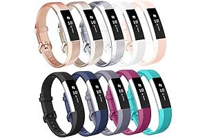 10-Pack Wristbands Compatible with Fitbit Alta and Alta HR