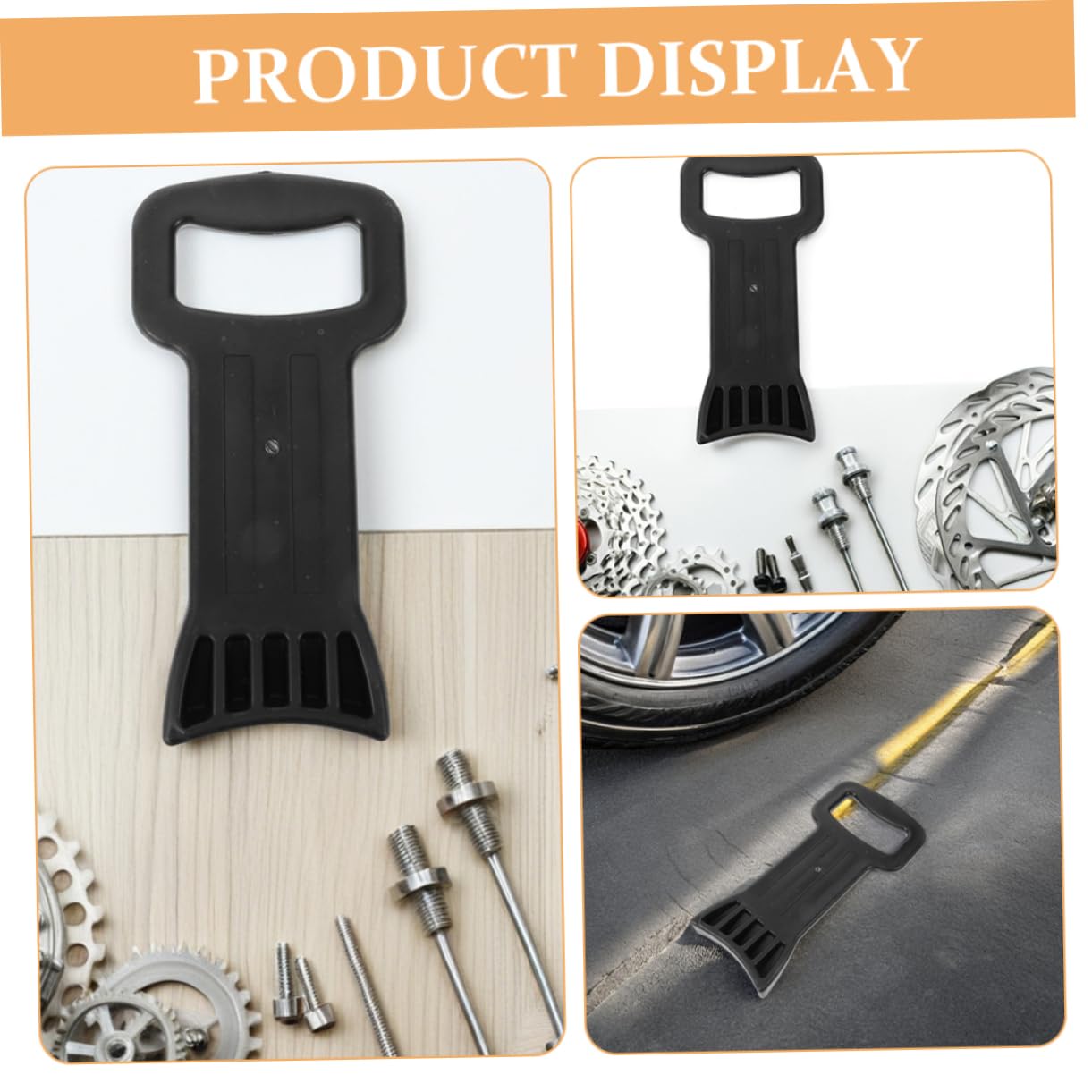 Smontagomme Auto 2 Pezzi in Plastica Nero per Cambio Ruota | Pneumatici e Vacuum Tire, Uso Fai da Te in Garage, Inserto Compatto per Assistenza al Montaggio