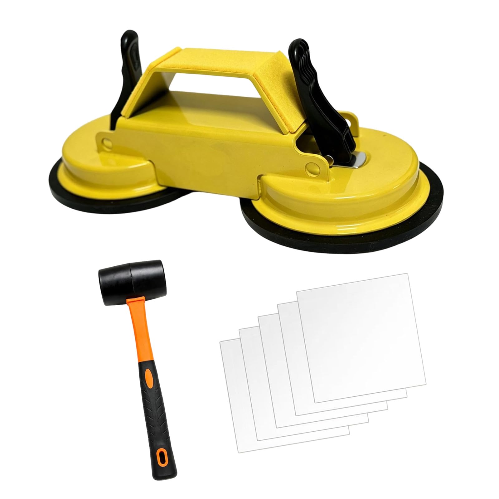 Professional Reinforced Two Head Suction Cup Tool with Enhancing Adhesion Suitable for Heavy Glass Panel and Tiles Strong Adhesive Suction Cup
