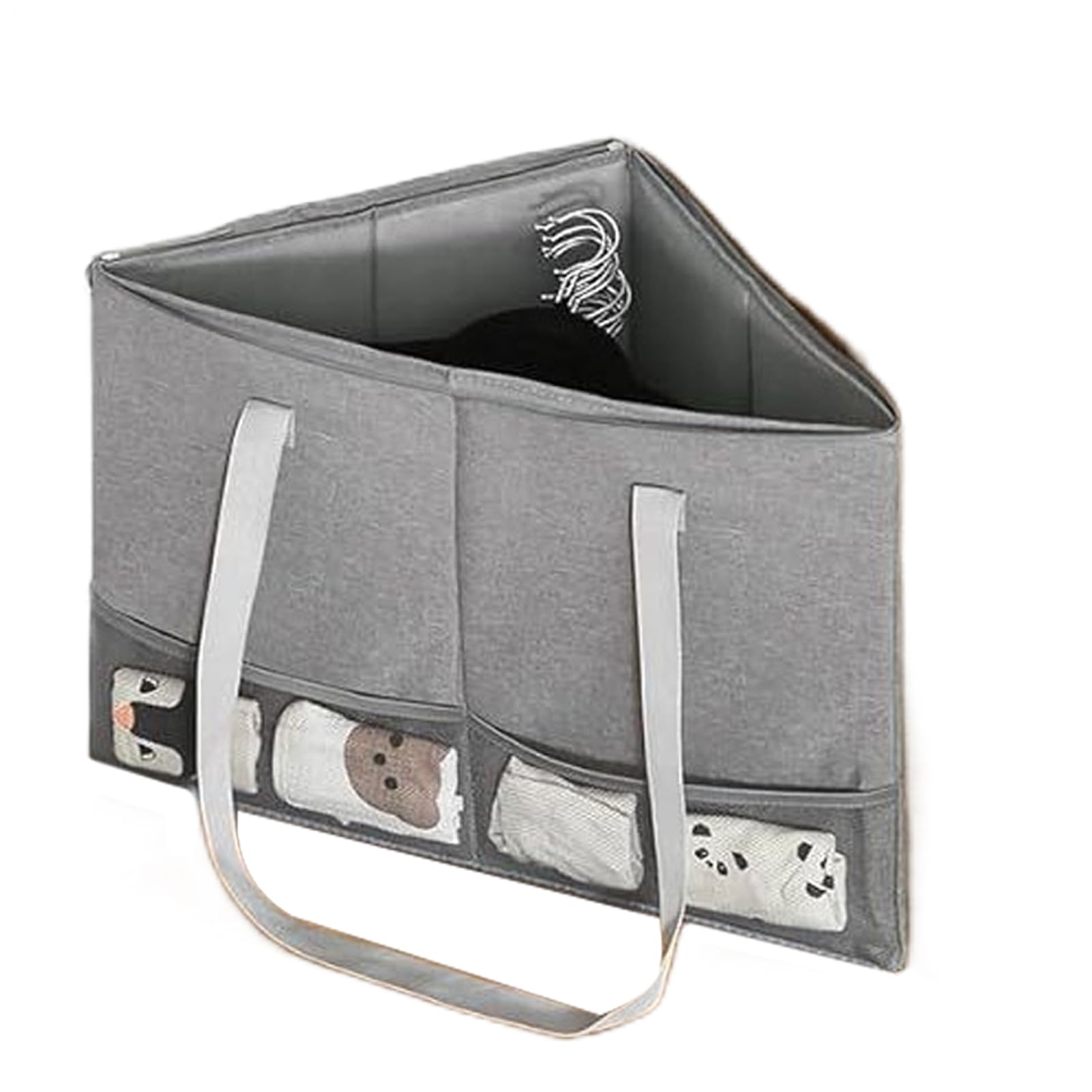 Boîte organisatrice pour cintres triangle pour libérer de l'espace armoire