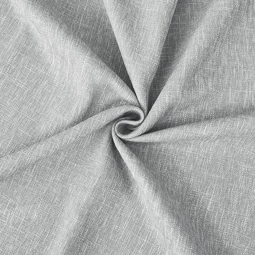 Image of Vision Home Silver Grey Pinch Pleated Full Blackout Curtains Room Darkening Window Curtains 108 inch for Living Room Bedroom Thermal Insulated Pinch Pleat Drapes with Hooks Back Tab 2 Panel 40 inchWx108 inchL