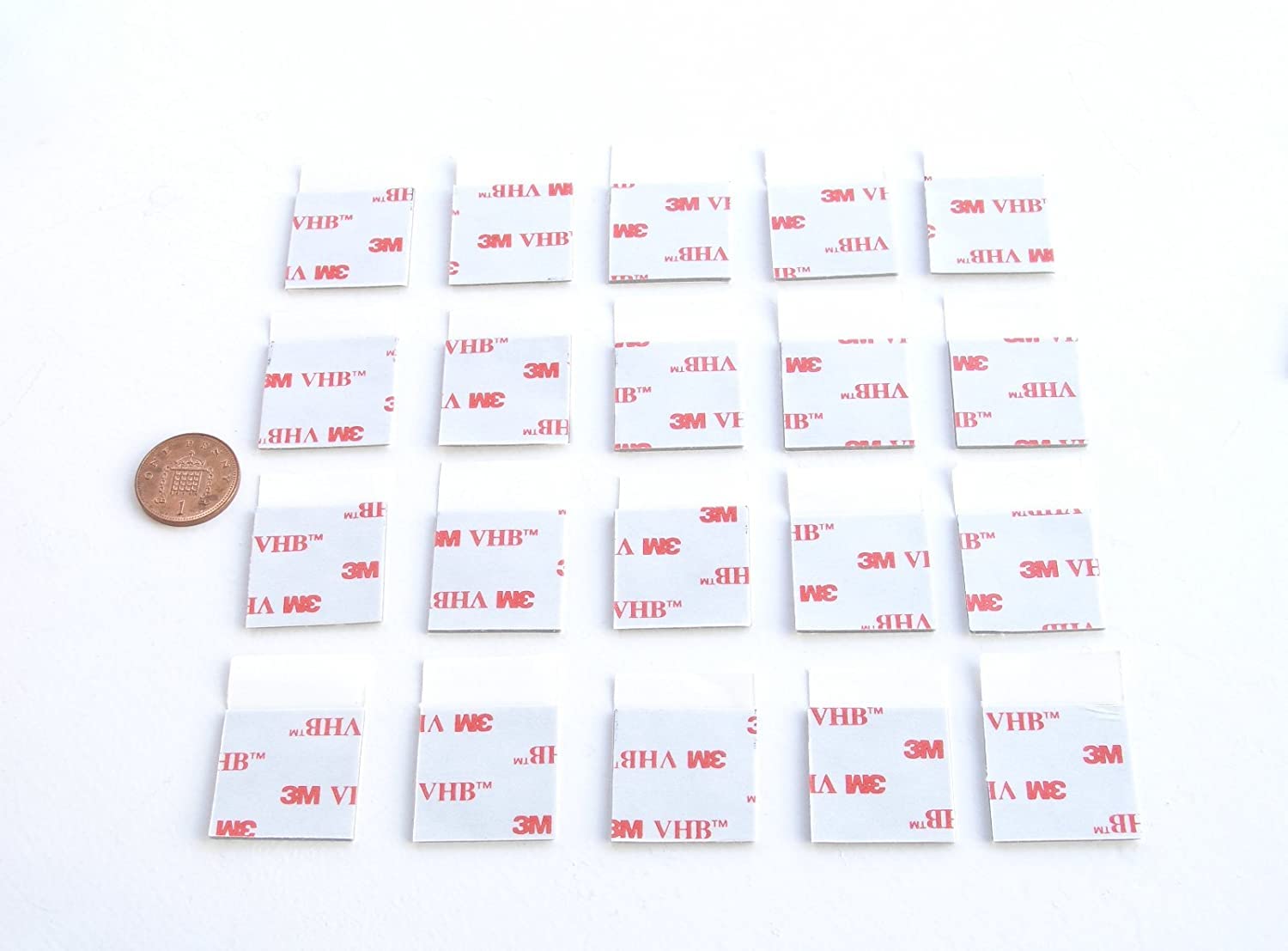 StickyTapes VHB RP45 GPH-110 Double-Sided Foam Tape Pads - 25mm x 25mm squares - Pack of 20