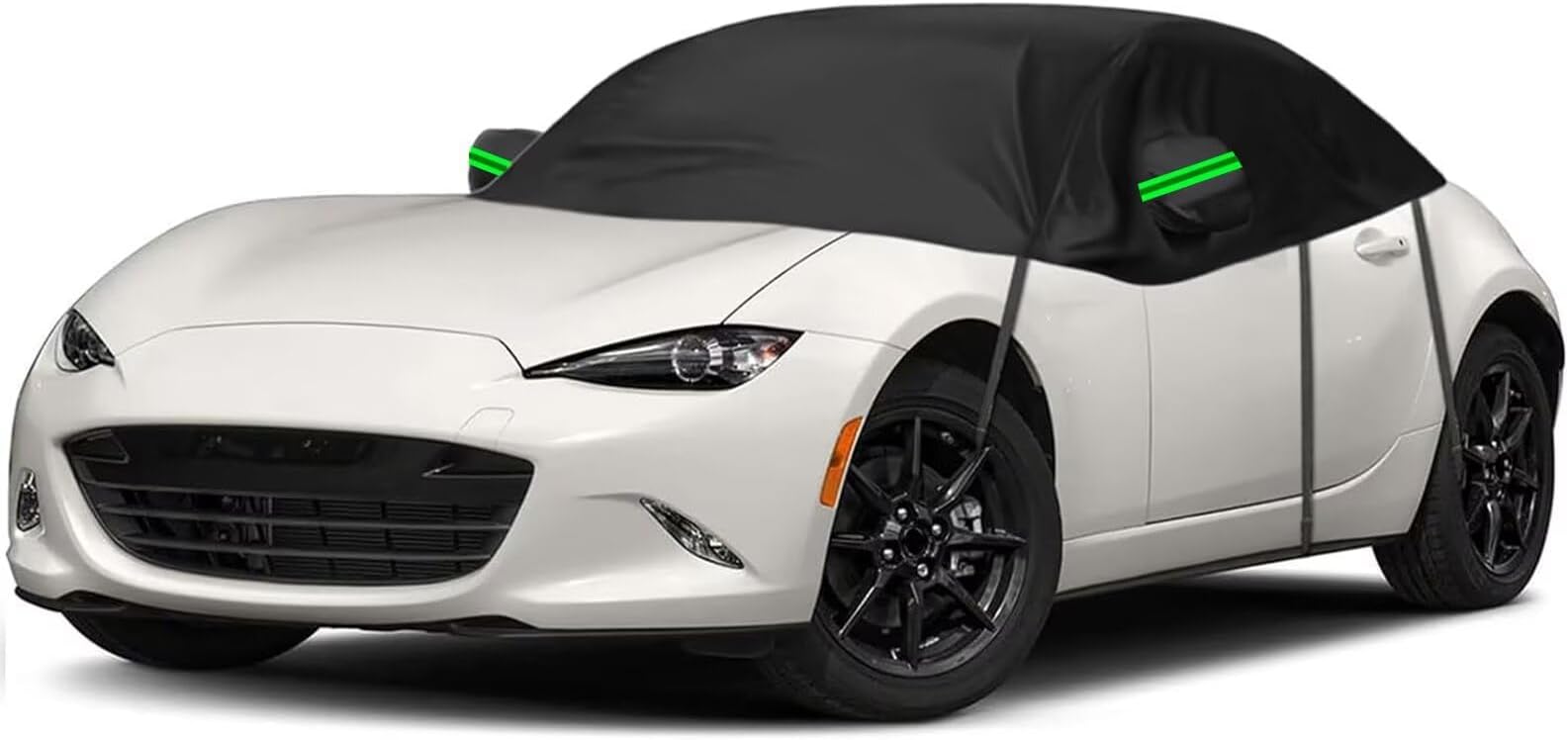 generic Half car Covers Compatible with BMW Z4 Cabrio E85 2003-2008,dust-Proof,Waterproof,Snow-Proof,Windproof(Black)