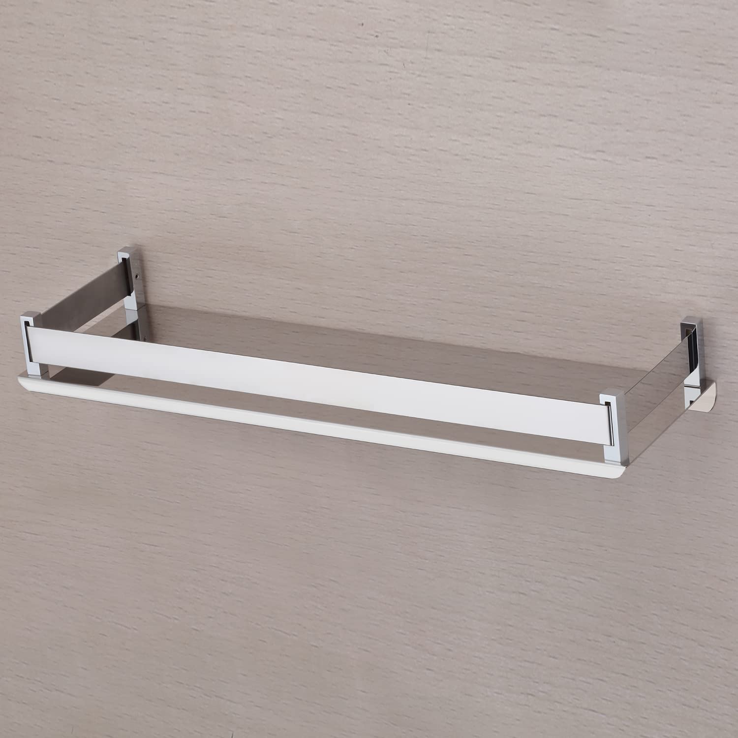 OSLEN New Gorgeous Stainless Steel Folding Towel Rod with Hooks/Towel Holder/Rack for Bathroom/Towel Bar/Hanger/Bathroom Accessories (18 INCH) 1