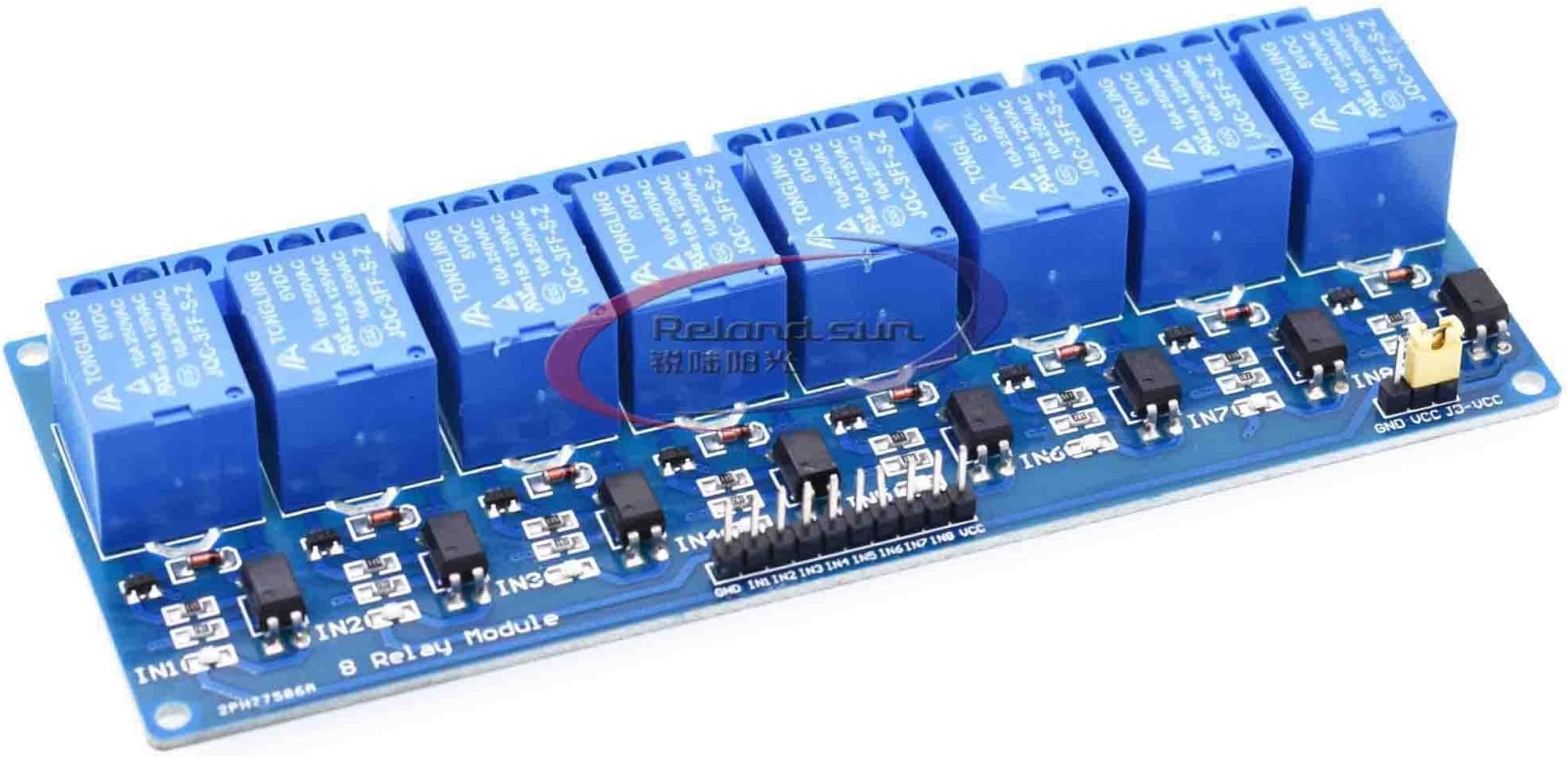 Reland Sun 5V 8 Channel Relay Module With Optocoupler