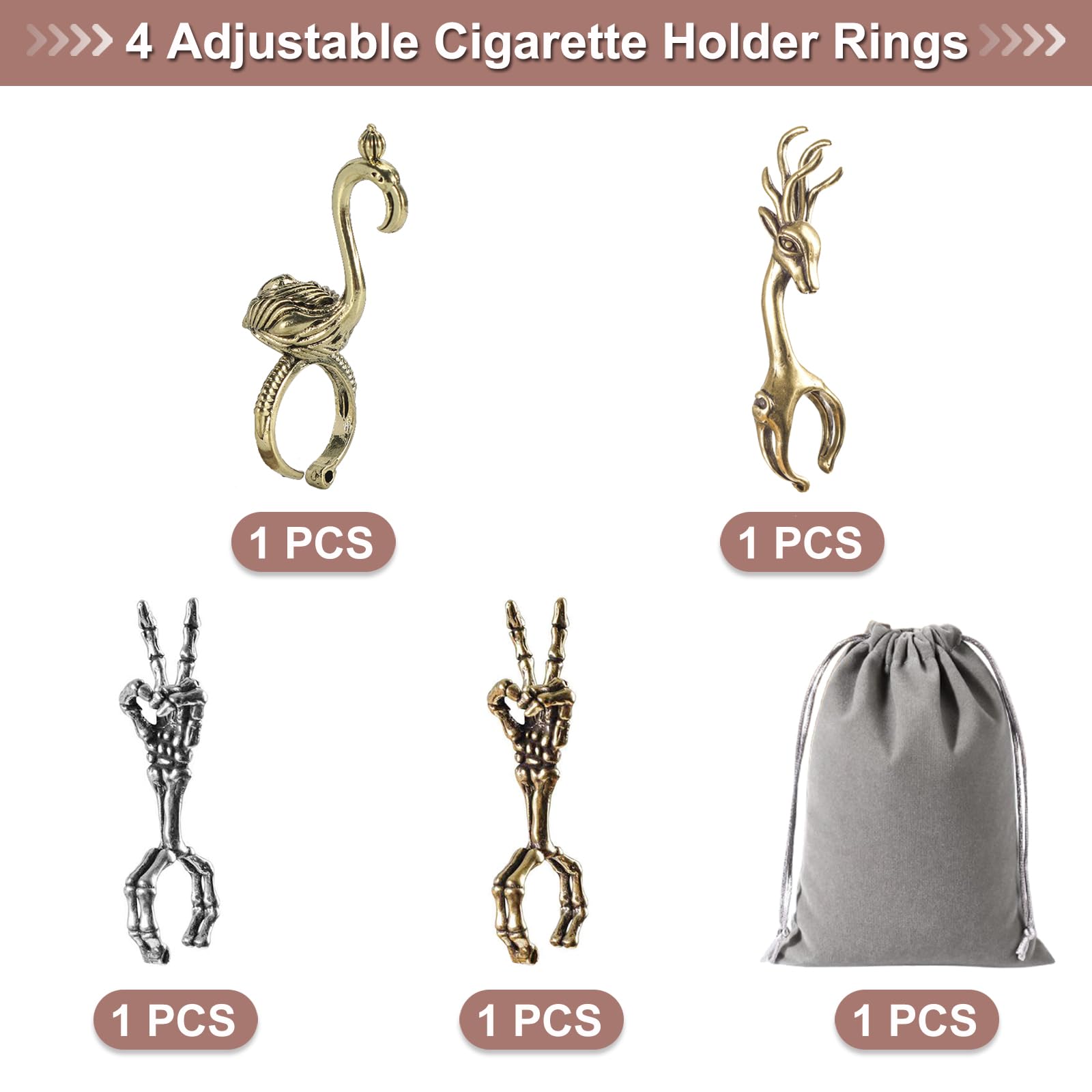 how to make a cigarette holder ring Smoking Finger Antique Dragon Shaped Elegant Cigar Holder Ring Protects Fingers From Burns And Stains Holder Ring Rack Finger Clip For Lady Gentleman: Buy Online at Best Price in Order now and add a touch of elegance to your smoking routine. 1920s Cigarette Ring Holder with