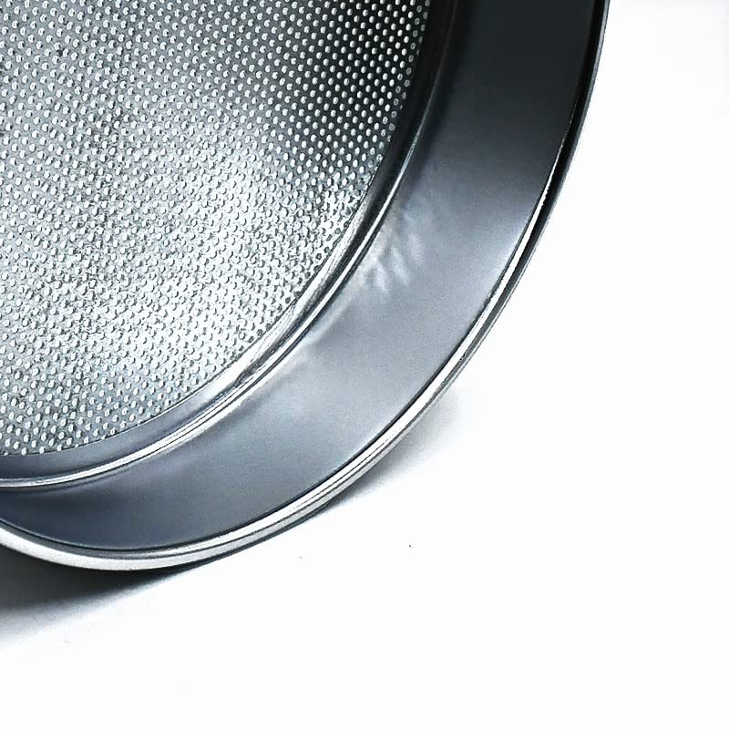 Sito o drobnych oczkach ze stali nierdzewnej, Lab Standard Test Sieve, Horticultural Soil Round Hole 304 Stainless Steel Diameter 30cm Aperture 1-40mm(Aperture 10 mm)