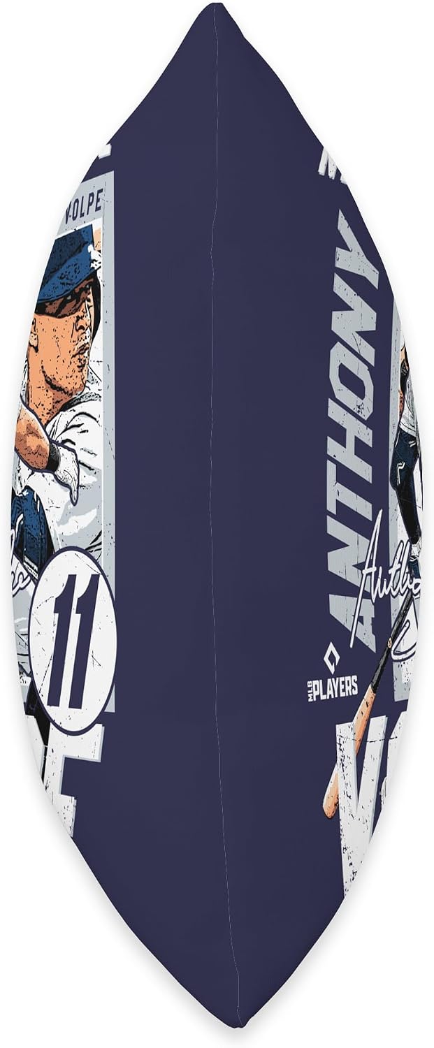 Anthony Volpe | New York Y MLB Baseball Players | MLBAVO203M Throw Pillow