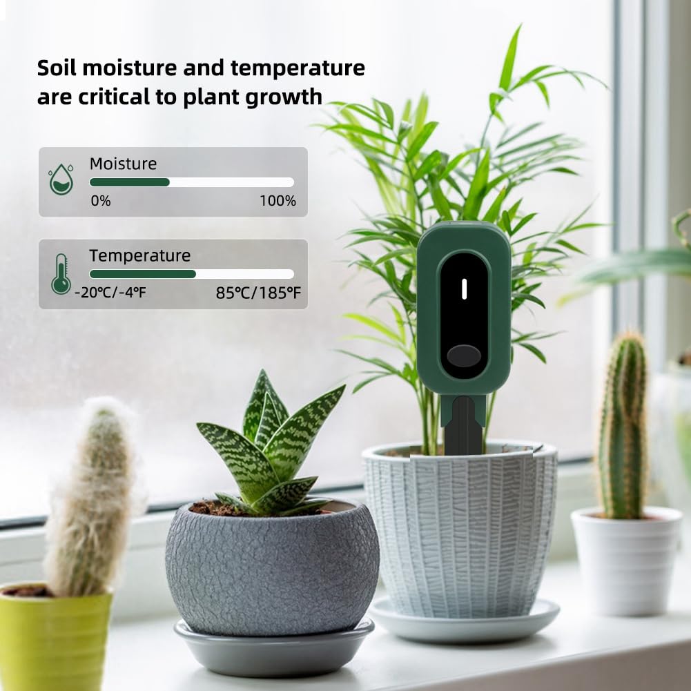 Misuratore di Umidità del Suolo Intelligente Zigbee Tuya App Control Tester del Suolo Sensore di Umidità Della Temperatura con Gateway per Giardino In Vaso