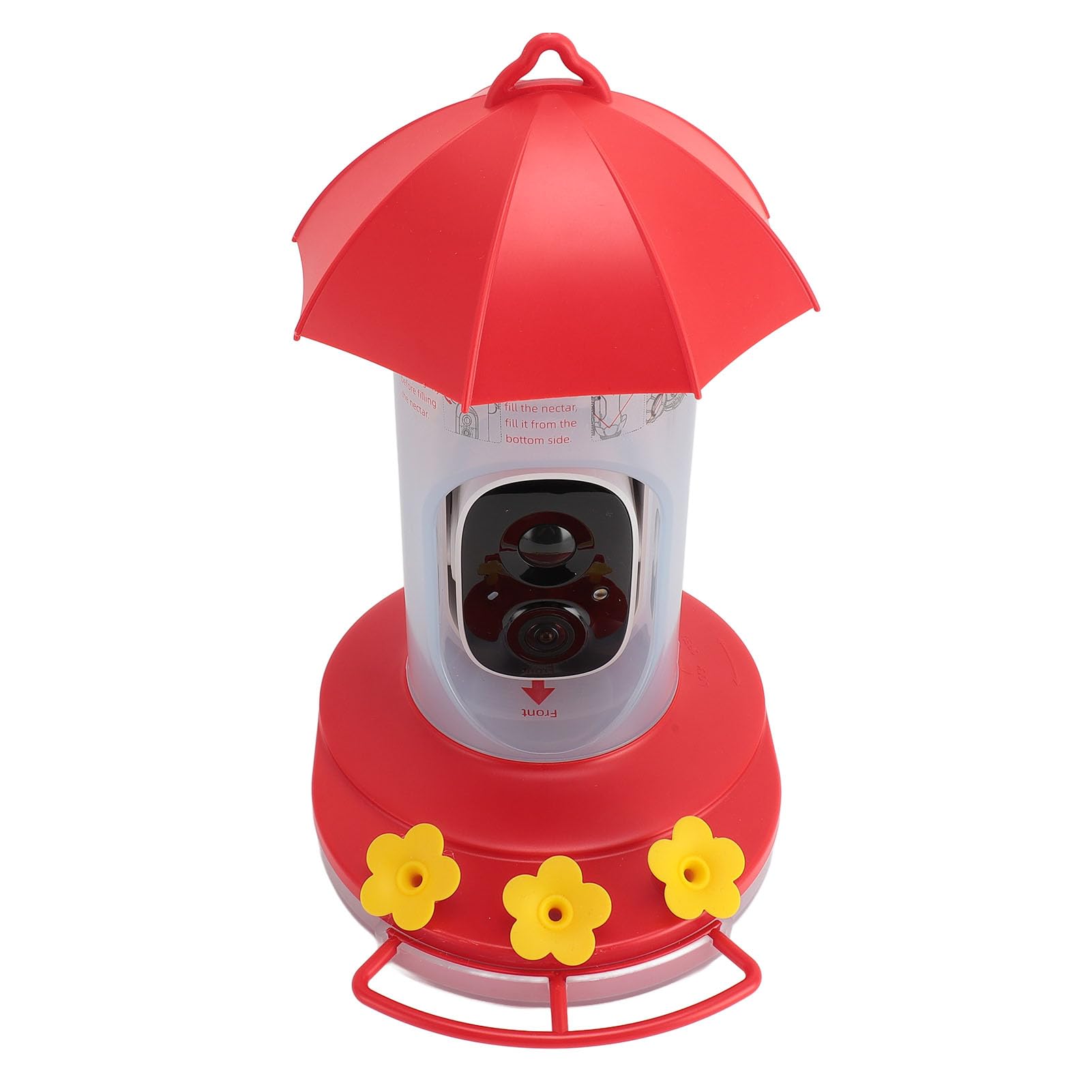 Bewinner Comedero Inteligente para Pájaros con Cámara, Captura Automática HD 1080P Y Detección De Movimiento, Cámara De Observación De Aves Al Aire Libre con EnergíA Solar WiFi A Prueba De Agua,