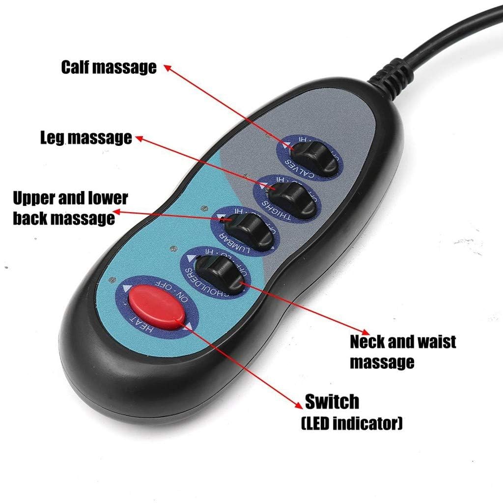 CARTIFY Full Body Massager Bed Spa Heating Vibrating Head Neck Leg Massager Bed Cushion Massage Bed Matress at Home with Adjustable Remote Controller. CARTIFY Full Body Massager Bed Spa Heating Vibrating Head Neck Leg Massager Bed Cushion Massage Bed Matress at Home with Adjustable Remote Controller.