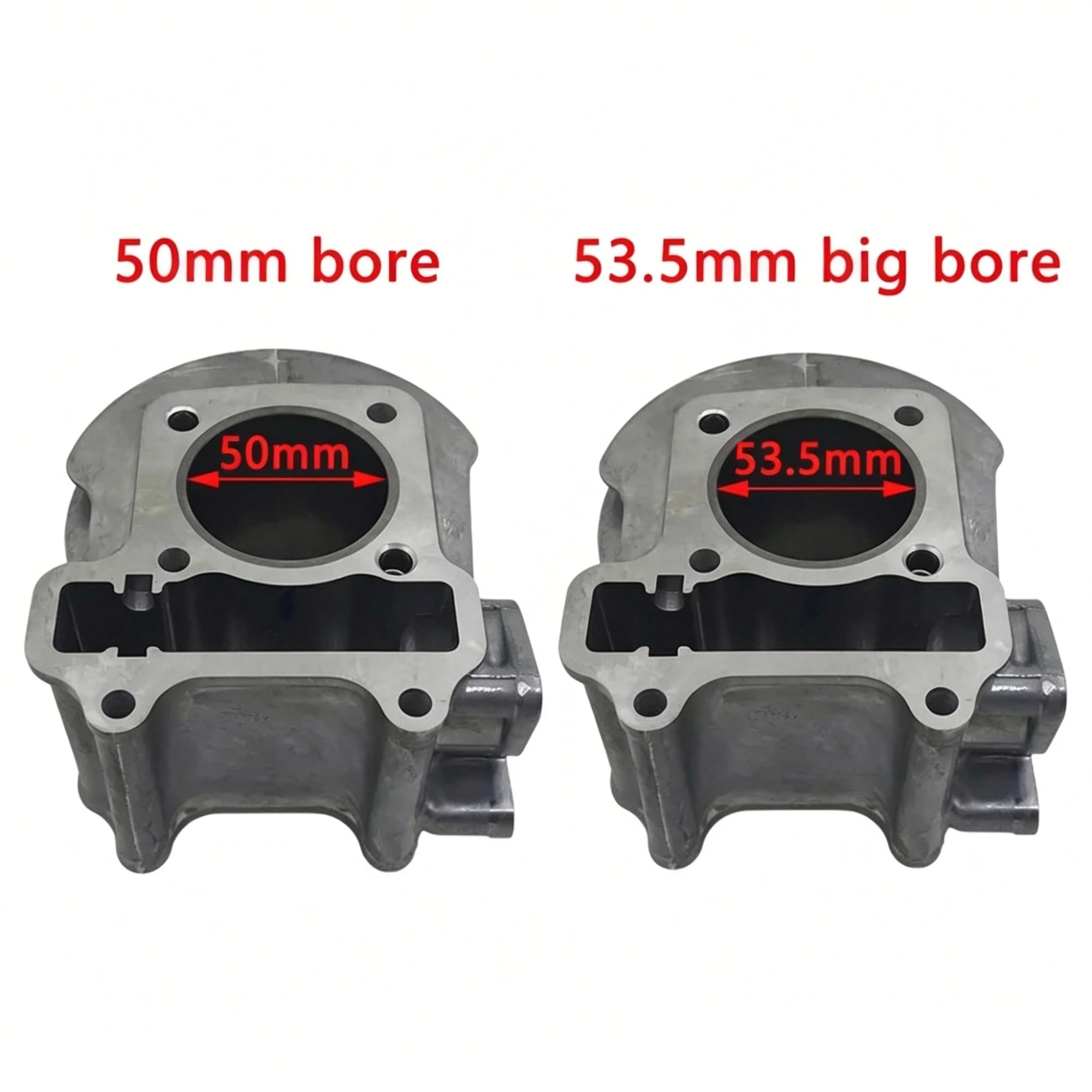 Cylindre Moto Kit Cylindre Moto Joint Segment Piston Pour Zoomer X Gen 2 Pour Moteur NS110 Pièces Rechange K44 Alpha110 50mm 53.5mm Grand Alésage Piston(50mm)