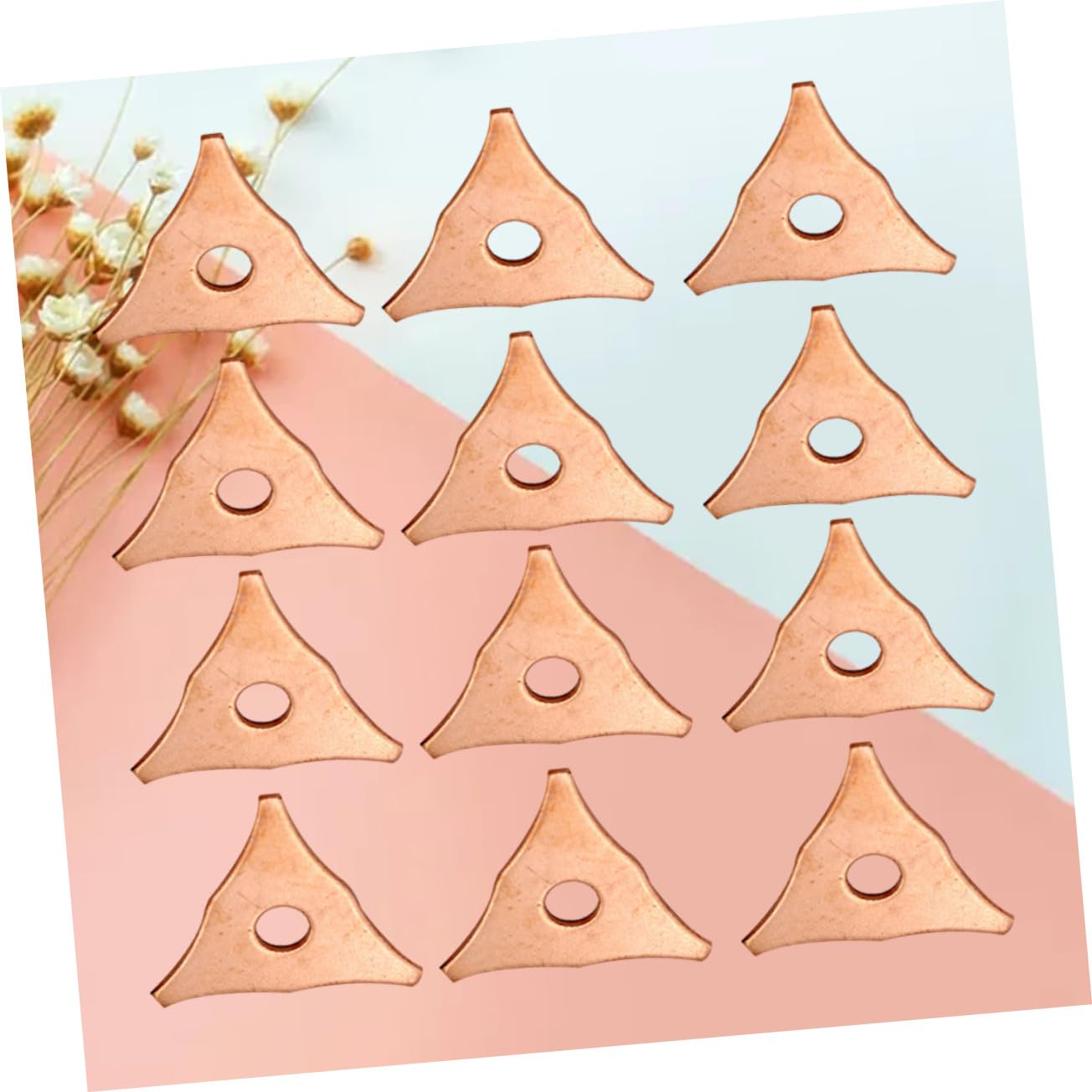 50pcs Aluminum Triangular Plate Welding Nails for Car Body Repair Durable Sheet Metal Parts with Smooth Edges Essential Tools for Auto Collision Repair