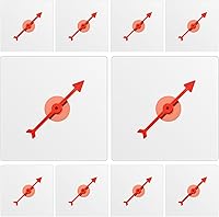 Vista 8 de Gejoy Paquete de 5 hilanderos transparentes para el aula, juego de matemáticas de borrado en seco con flecha giratoria