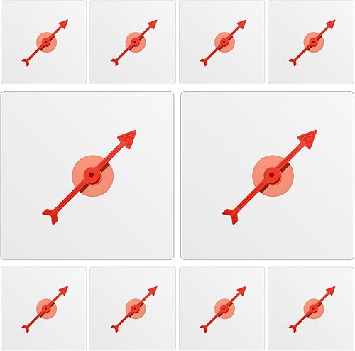 Miniatura 8 de Gejoy Paquete de 5 hilanderos transparentes para el aula, juego de matemáticas de borrado en seco con flecha giratoria Transparente,Negro,Rojo,Rojo,