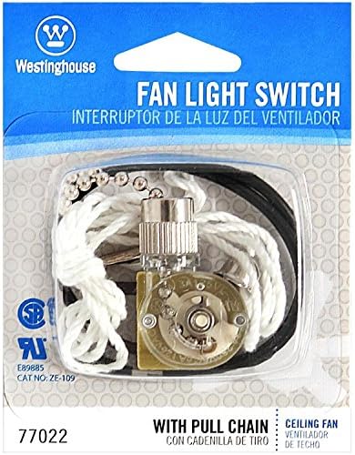 Westinghouse 7702200 Fan Light Switch with Chrome Pull Chain image 4