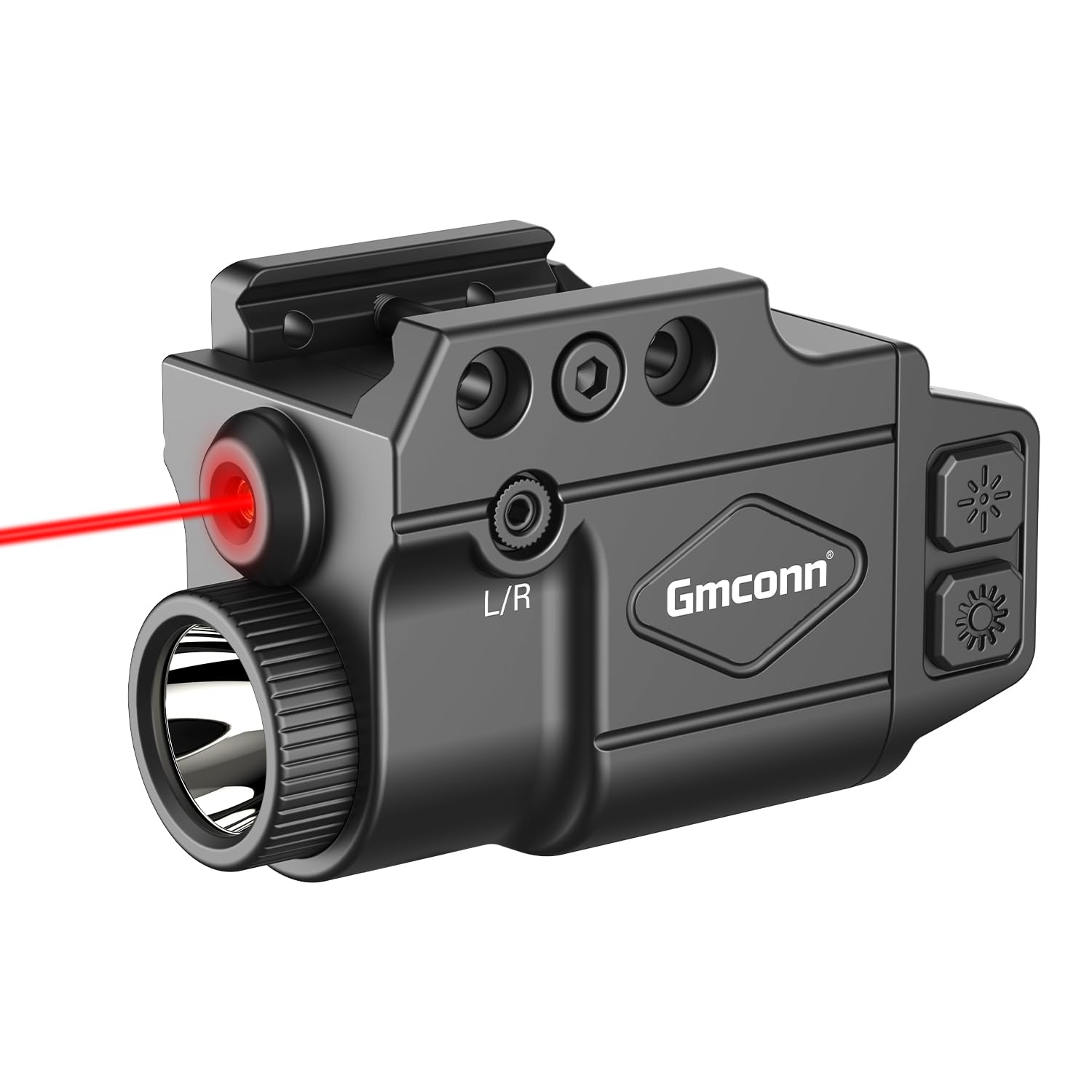 Gmconn 800 Lumen Red Laser Light Combo for Pistol | Tactical Flashlight with Strobe & Mom…
