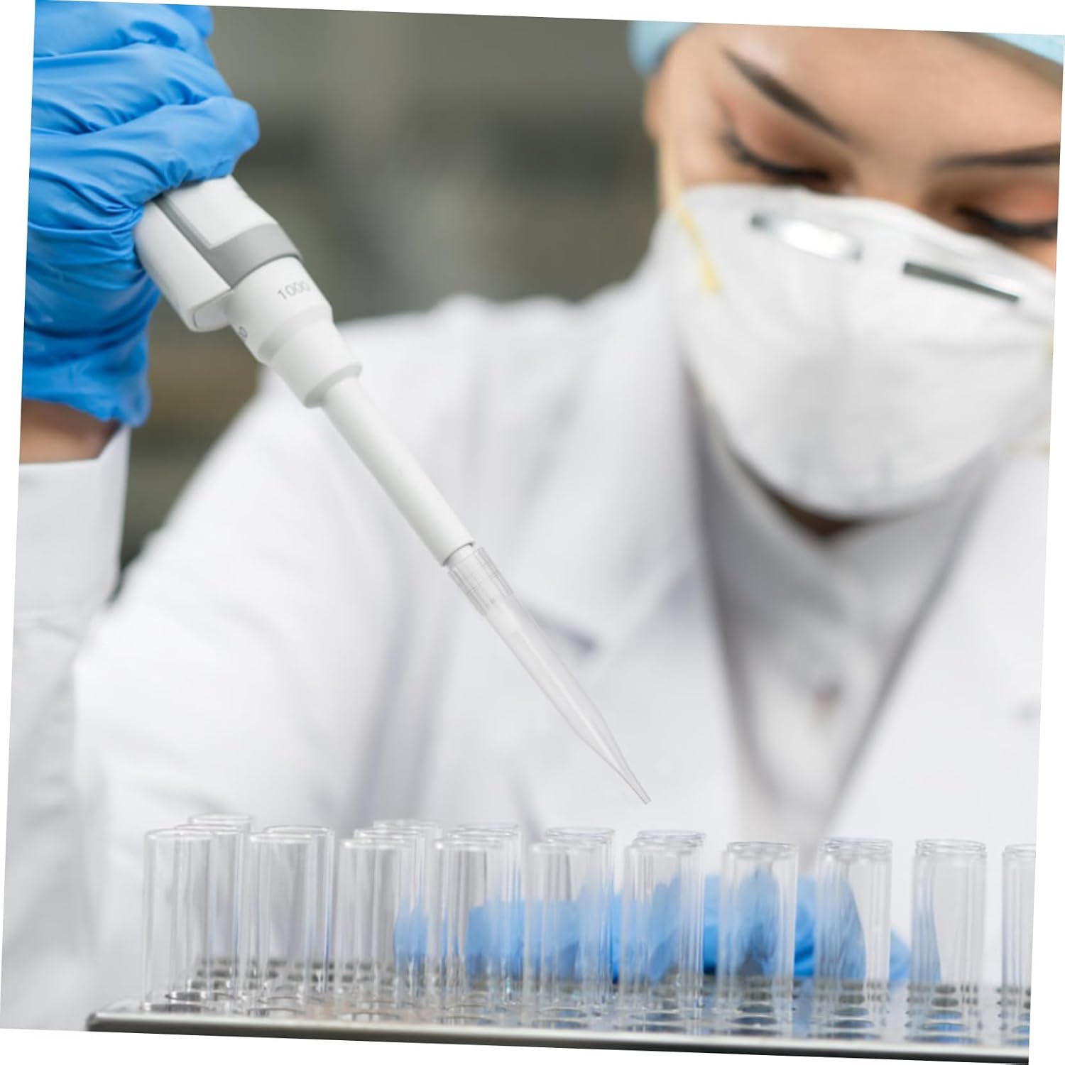 GLEAVI 300pcs Liquid Pipettor Tips No Air Leakage Minimizes Sample Loss for Laboratory and Experiments