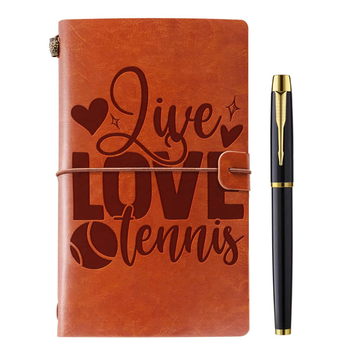 Filten Tennis Gifts Leather Journal Notebook Tennis Gifts for Women, Gifts for Tennis Lover, Tennis Lover Gifts for Men Women Friends Coach Tennis
